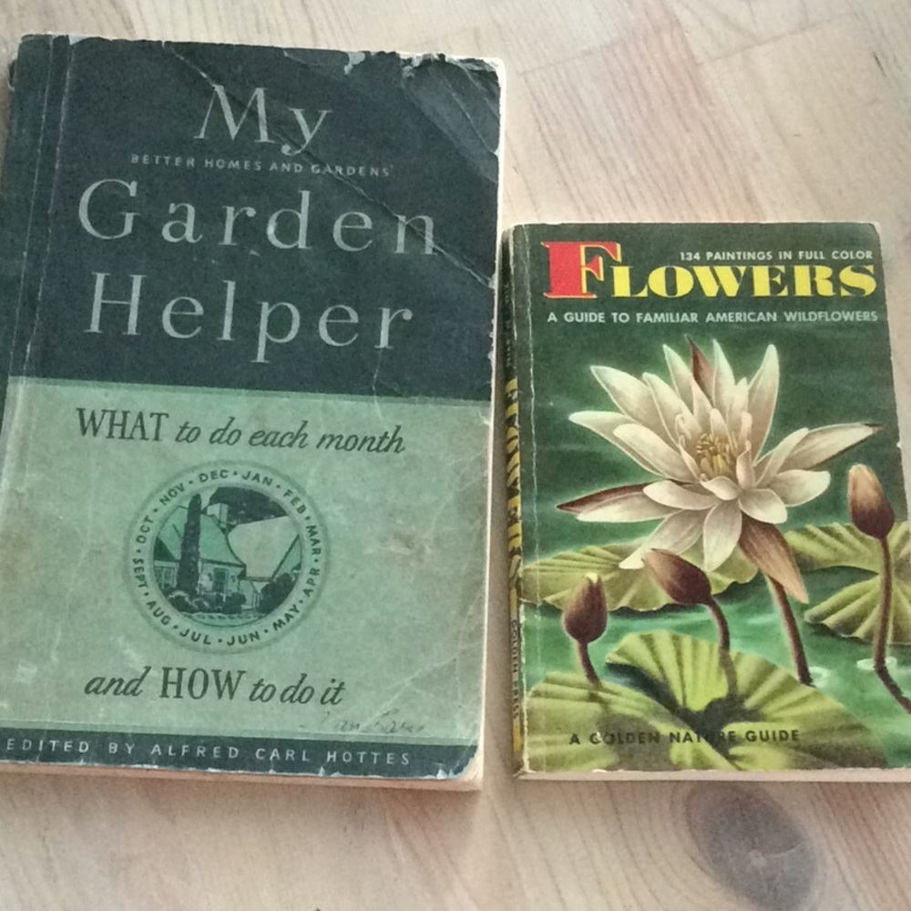 Two vintage gardening booklets